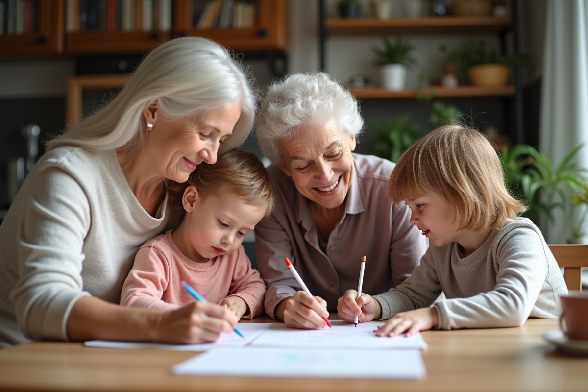 Trois générations autour d