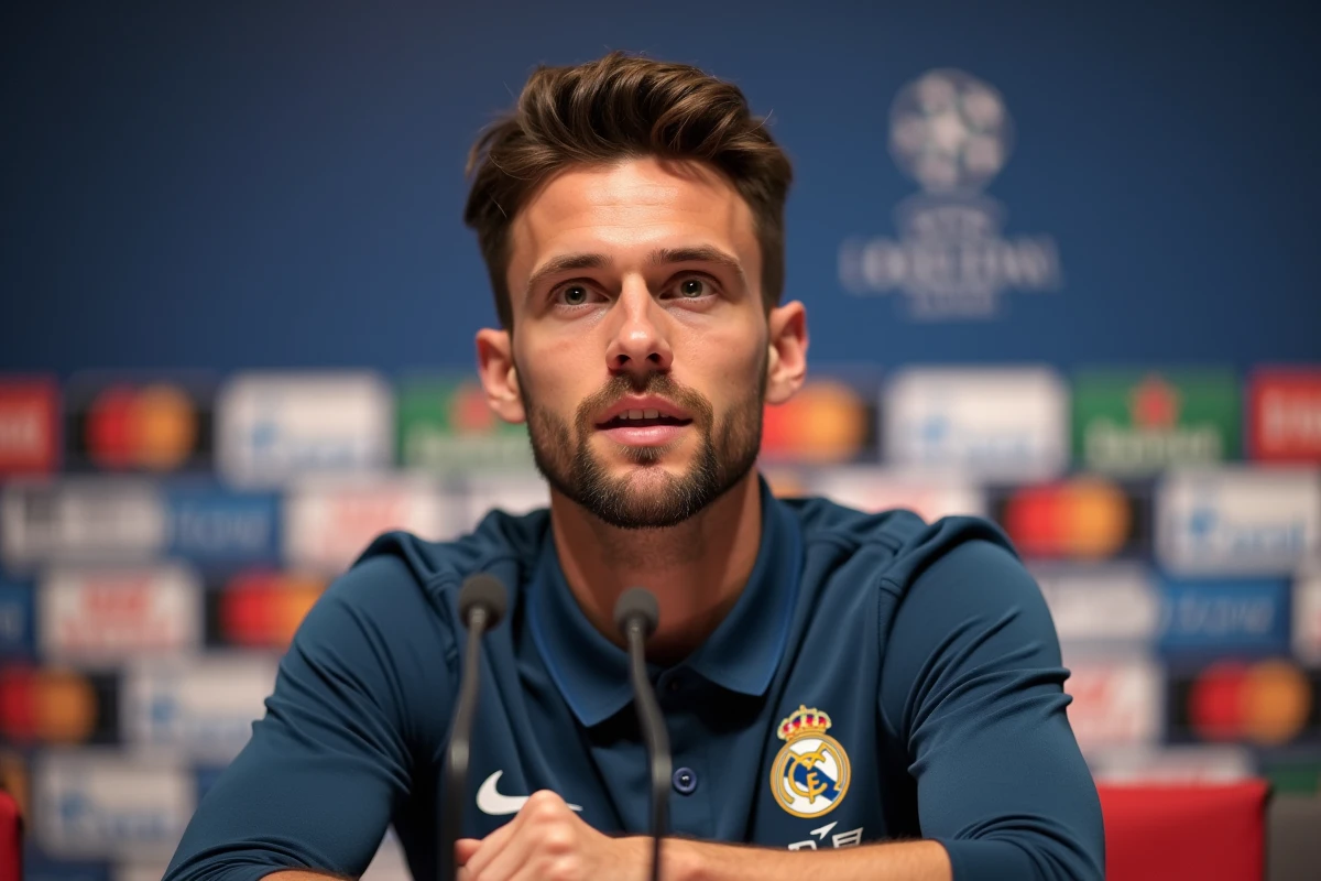 Conférence de presse d'un footballeur professionnel, Vladimir Boudnikoff face aux médias avec sérénité